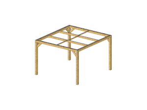 Auvent 1 pente autoporté